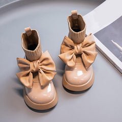 IWIHMIV Toddler Ankle Boots Toddler Girl Fall Boots Girls Socks Shoes Girls Boots Kids Ankle Boots Dress Boot for Toddler