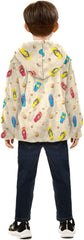 CHIFIGNO Colorful Flip Flops Boys Winter Coat, Boy Hooded Jacket Warm for Fall Winter Spring 3T