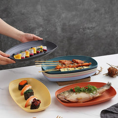 Plastic Plate - Wheat Straw Dinner Plate BPA Free, Dishwasher Safe – Single Plate (Light Green)