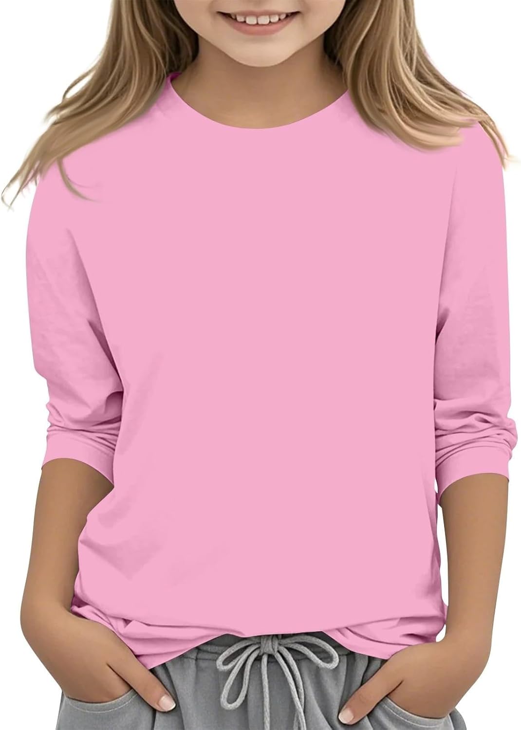 Athletic Crop Tops for Girls Tops Crew Neck Shirt Casual Athletic Tops Patterned Sleeve Athletic Crop Tops for Girls