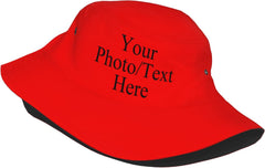 Custom Bucket Hat Personalized Add Your Name/Logo/Picture Foldable Fisherman's Caps
