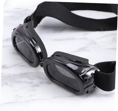 Angoily 2pcs Dog Sunglasses for Uv and Eye Wear Safety with Strap for Pets Black for Outdoor Activities