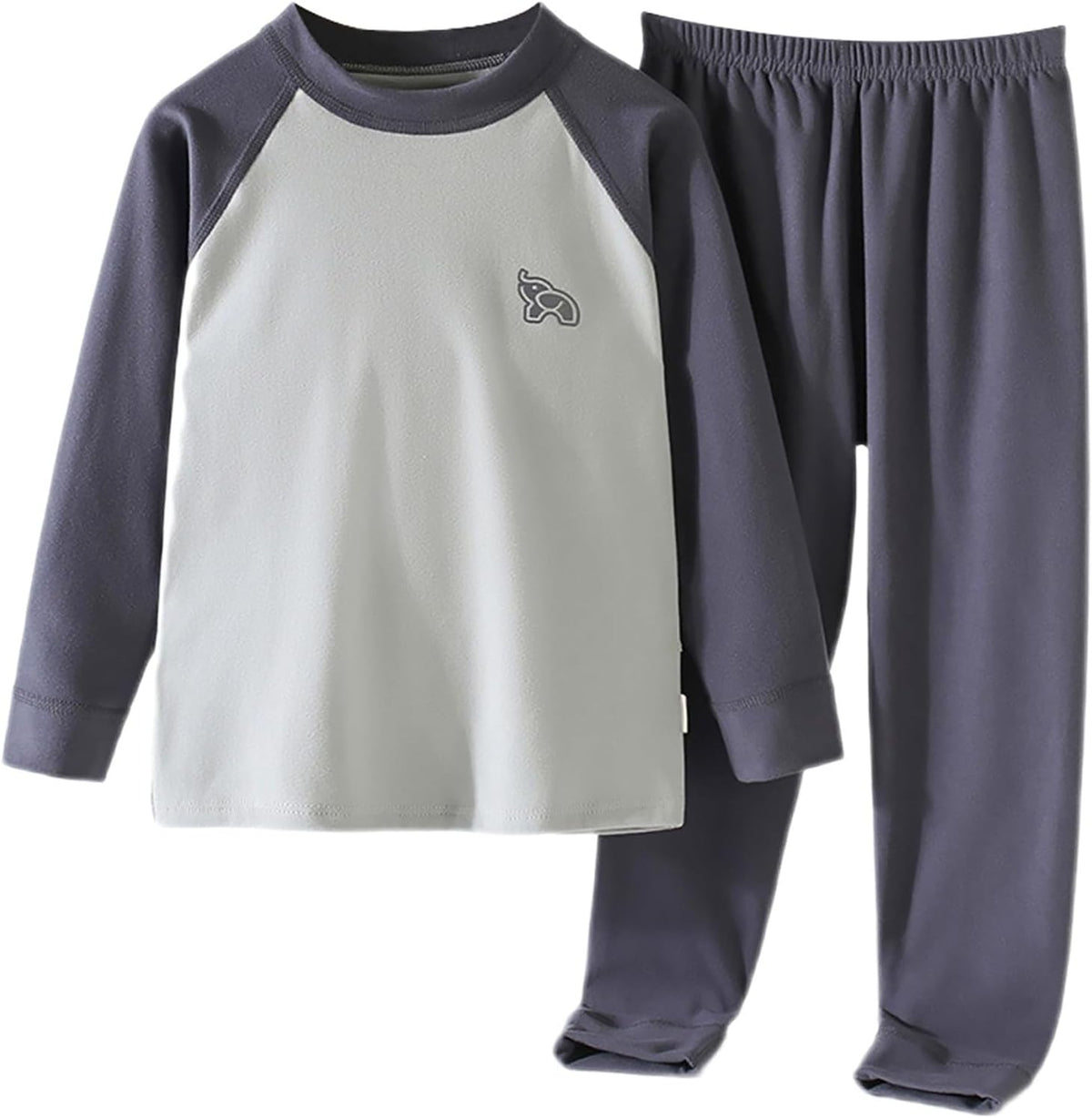 Youth Boys Girls' Long Sleeve Cotton 𝐏ajamas Set Snug Fit Kids Color Block Soft 𝐒leepwear Tops+Pants 2-Piece Outfit