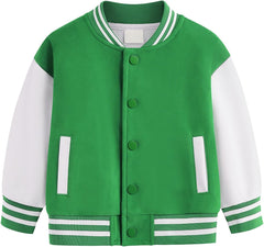 Boy's 𝚅arsity Jackets Kid's Baseball Jacket Top for Girl Outerwear Jackets Sports Track Jackets Coat