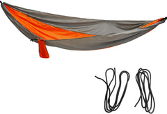 Camping Hammock Set, Portable Hammock with Tie Rope Widened Hanging Swing for Indoor Outdoor Camping Silver Gray &