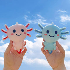 Cute Axolotl Plush Toy - Kawaii Stuffed Animal Pillow for Kids & Home Decoration, Pink