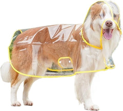 Dog Raincoat Windbreaker Rain/Water Rain Coat for Dogs Dog Rain Jacket Hooded Jackets Rain Coat for Dogs(Pink,6X-Large)