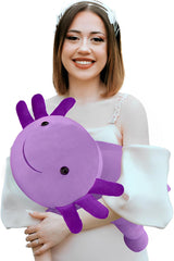 Axolotl Stuffed Animal Plush Toy,Cute Soft Salamander Plush Pillow,Kawaii Plushies Doll Toy for Kids (Pink,11 inch)