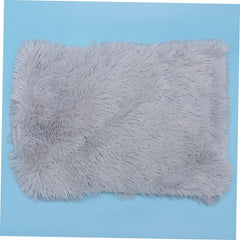 Cute Dog Bed Cat Blanket Plush Pets Blanket Warmth Supplies Fashion Design Ligh Grey Size l
