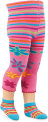 Jefferies Socks Girls 2-6X Daisy Doodle Single Tight Pack Capri