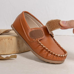Toddler Boys Girls Leather Loafers,Little Kids Soft Slip-On Dress Shoes,Moccasins Flat Boat Shoes Casual Daily Walking Wedding Church School