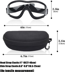 Dog Sunglasses Pet Goggles for Medium Large UV Protection Wind Protection Dust Protection Adjustable Strap Dog Glasses Suitable for Snow Beach Motorcycle