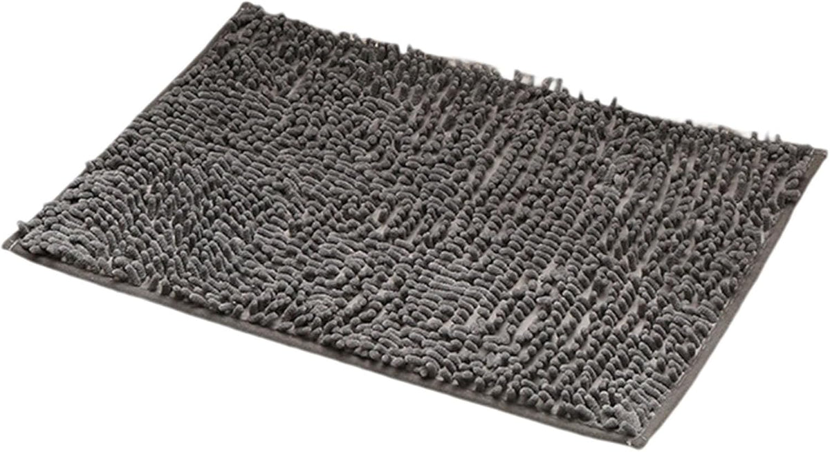 Bathroom Rugs, 30 X 20 Inches Absorbent Non-Slip Soft Shaggy Chenille Washable Bath Mat,Quick Dry Thick Rubber Backing Plush Bathroom Carpet for Floor,Shower,Tub,Home Decor Accessories