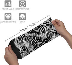 11.8 Inch Ankle Socks With Thin White Lines Socks for Women Men Low Cut Thin Sock Soft Moisture-Wicking Sock for Running Sports