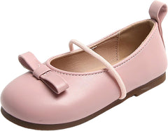 Girls School Shoes Comfortable Mary Jane Soft Sole Flat Bowknot Non Slip Dress Ballet Shoes for Little Girls