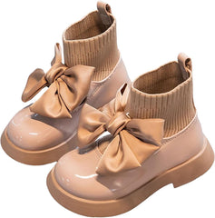 IWIHMIV Toddler Ankle Boots Toddler Girl Fall Boots Girls Socks Shoes Girls Boots Kids Ankle Boots Dress Boot for Toddler