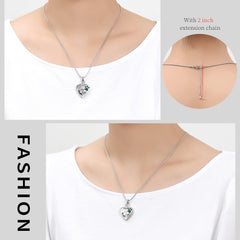 memorial jewelry Your Wings were Ready, But My Heart was Not Stainless Steel Carved Locket Cremation Urn Necklace for Pet Dog Cats