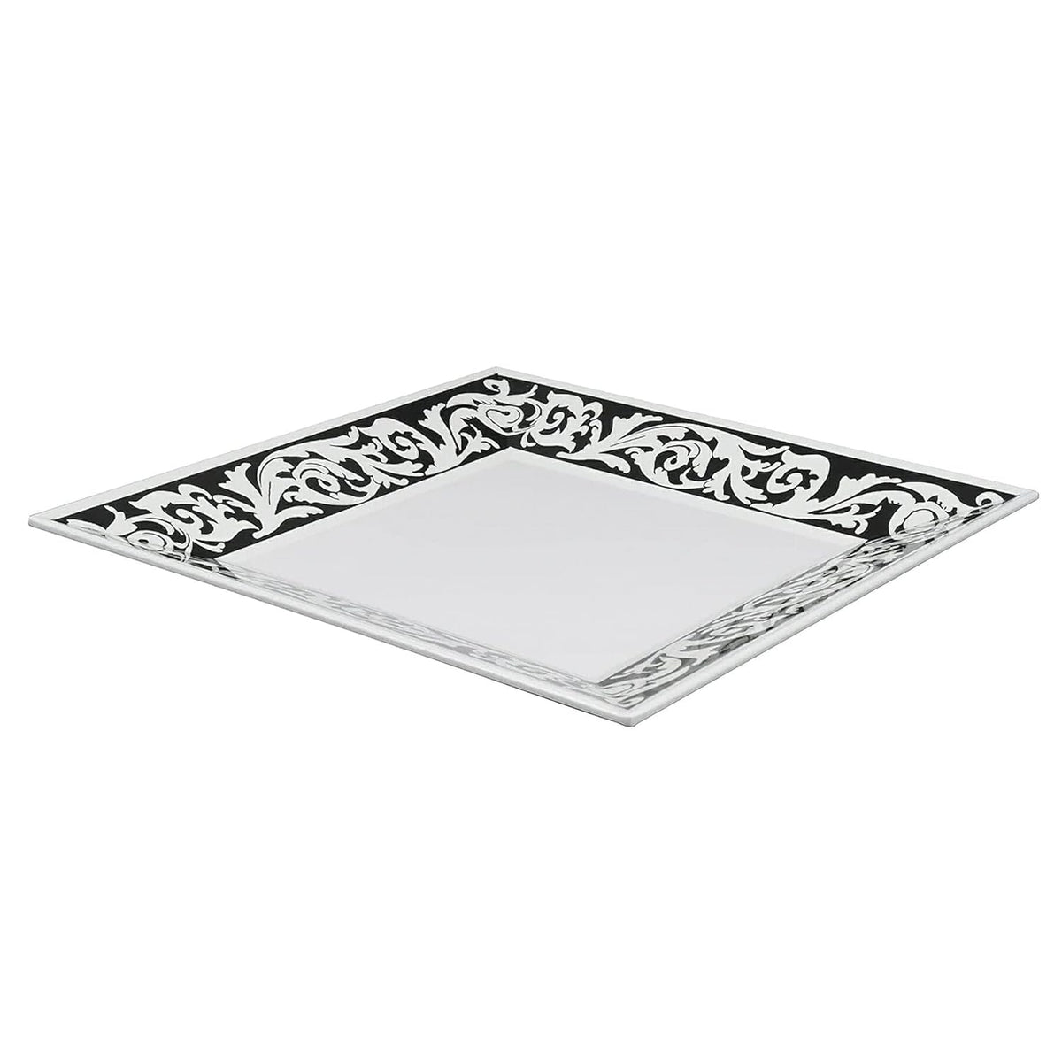 G.E.T. Enterprises ML-103-SO Soho Melamine Square Plate, Large, White