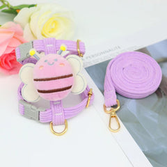 Dog Harness with Leash Set No Choke Puppy Harnesses Escape Proof for Small Dog Comfortable 4Ft Long Rope for Walking