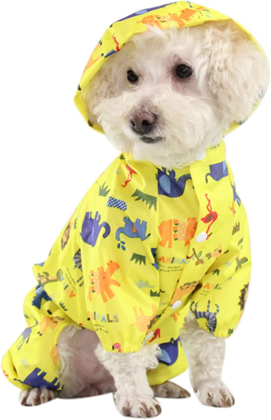 Dog Raincoat Waterproof Leisure Pet Clothing Dog Clothes Jacket Jumpsuit for Small and Medium-Sized Dogs