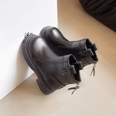 IWIHMIV Girls Riding Boots Kid Boots Toddler Girl Booties Kids Riding Boots Boys' Boots Girls Boys Ankle Boots Back Zipper Shoes