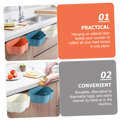 3pcs Kitchen Cabinet Hanging Trash Can Compact Garbage Bin for Food Waste Reusable Container Modern Design for Cabinet Doors Pantry and Car