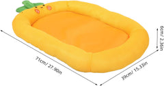 POPETPOP Soft Plush Dog Bed for Small Dogs Breathable Pet Mat for Crate Comfortable Cat Sleeping Pad for Travel Optimal Airflow Serene Environment