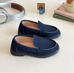 Boys Girls Slip On Penny Loafers School Uniform Moccasin Flats Dress Shoes