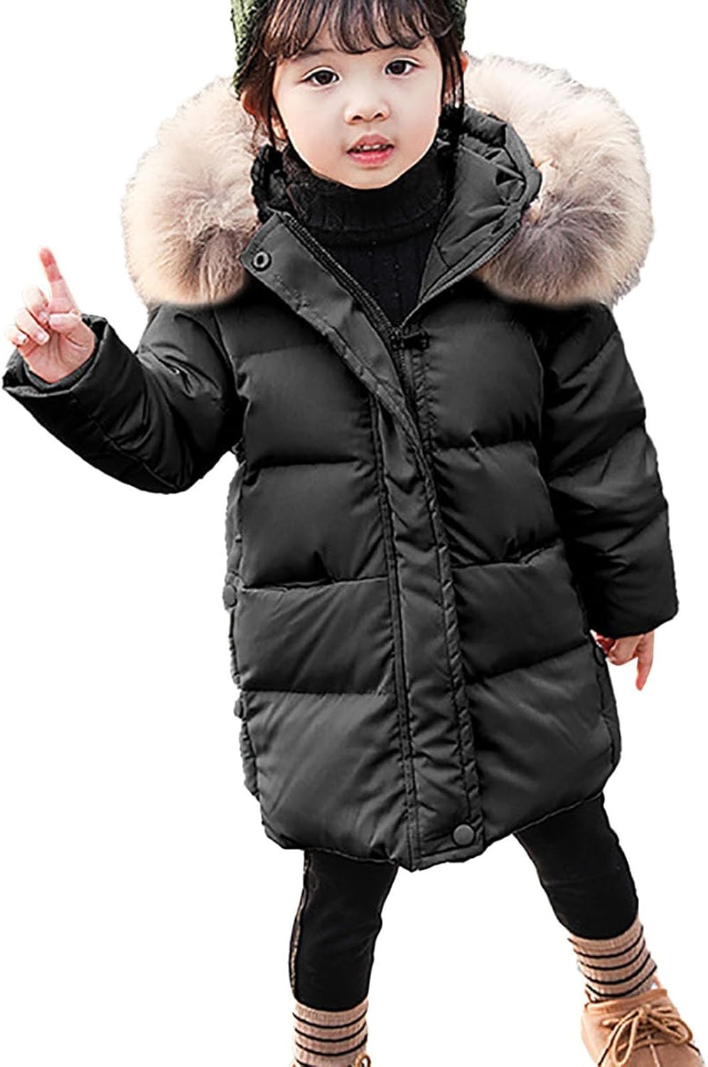 2024 Winter Warm Coat for Kids Girls Coat Winter Windproof Thicken Coat Jacket Child Warm Outerwear Xmas Gifts