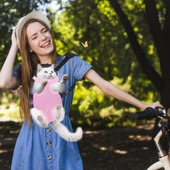 Furry Pawsy Carrier, Furry Pawsy Cat Carrier, Dog Backpack Carrier, Adjustable Pet Front Cat Dog Carrier Backpack Travel Bag, Easy-Fit Chest Carrier for Small Dogs Cats Puppies. (G,XL)