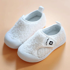 IWIHMIV Toddler Slip On Shoes Boy Sneakers Kids Running Shoes Winter Girls Lightweight Outdoor Sports Athletic Tennis Shoes