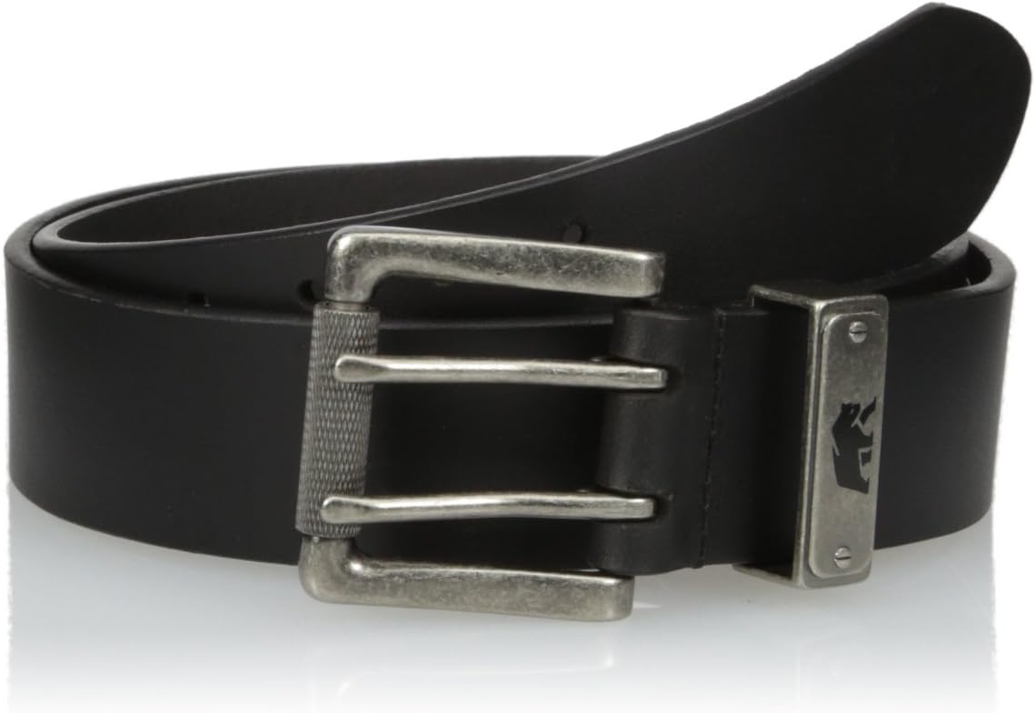 Berne Men's Leather Withlined Stitched Edging Belt