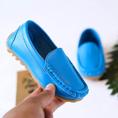 Toddler Little Kid Boys Girls Soft Slip On Loafers Dress Flat Shoes Boat Shoes Casual Infant Shoes Boys (Yellow, 24)