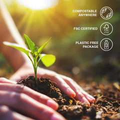 Disposable Wooden Fork (100 pcs) - Eco Friendly, Perfect for Picnic, Camping, Travel, Small Lunch Box, and Office Use