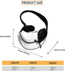 Black Cat Halloween Dog Backpack Carrier for Small Dogs Breathable with Mesh Windows Pet Sling Carrier for Small Dogs Cute Easy-Clean