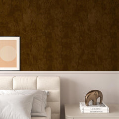 Decotalk Felt Fabric Wallpaper Peel and Stick Brown Felt Fabric Wall Paper Adhesive Felt Velvet Sheets for Crafts Jewelry Box 15.7x120 Inch Flocking Sheets for Drawer Liner Felt Sheets Adhesive Backed