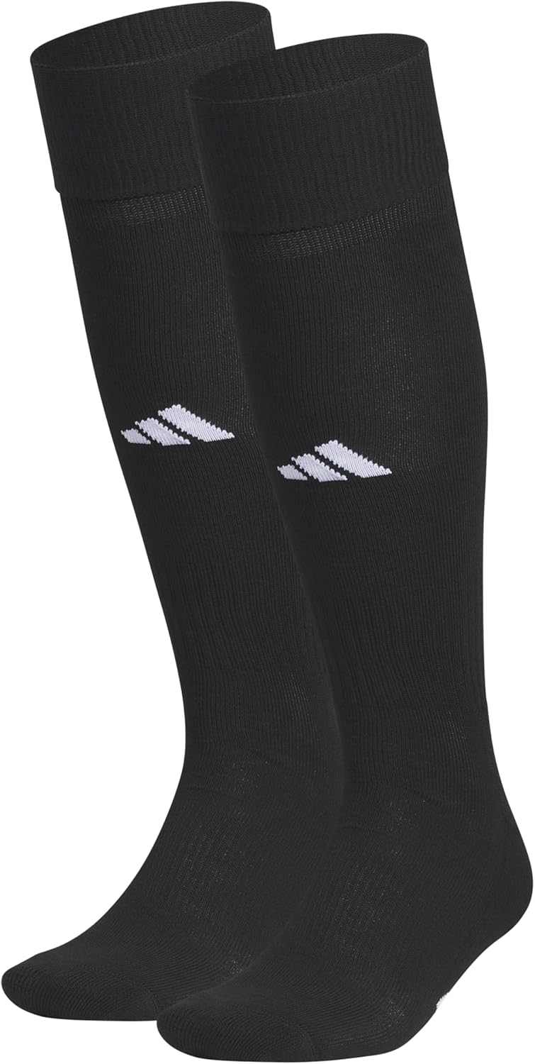 adidas Unisex Rivalry Soccer Socks (2-Pack) Over-the-Calf Athletic Fit for Men & Women