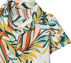 Boys Hawaiian Shirt Short Sleeve Button Down Shirts Toddler Lapel Top Kids Baby Summer Casual Tropical Beach Clothes