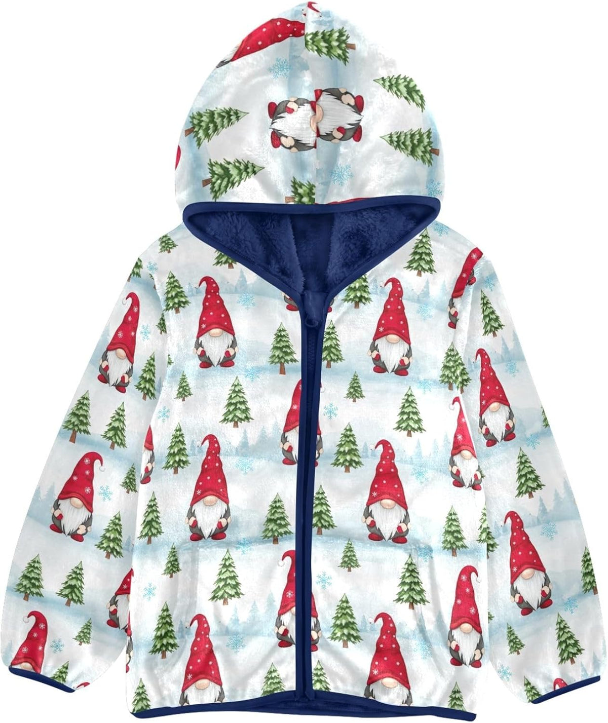 Christmas Gnomes Toddler Boys Winter Coat Thick Winter Jacket for Kids 3T