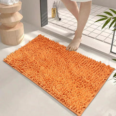 Bathroom Rug, 32" X 20" Absorbent Washable Non-Slip Soft Shaggy Chenille Bath Mats,Quick Dry Rubber Backing Plush Thick Bathroom Carpet for Home Decor Accessories,Shower,Tub,Floor