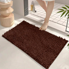Bathroom Rugs, 32" X 20" Absorbent Soft Shaggy Chenille Washable Non-Slip Bath Mats,Rubber Backing Plush Thick Quick Dry Bathroom Carpet for Tub,Home Decor Accessories,Shower,Floor