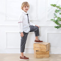 starmerx Boys Loafers Kids Casual Slip On School Shoes Girls Moccasin