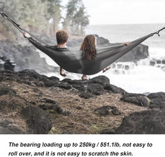 Single Double Hammock, Hammocks High Strength Nylon Hammock Outdoor Portable Hamaca for Camping for Travel for Home for Camping for Hiking