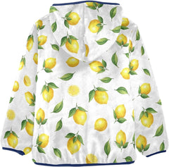 CHIFIGNO Yellow Lemons White Boys Winter Jacket Soft Winter Jackets for Toddler 3T