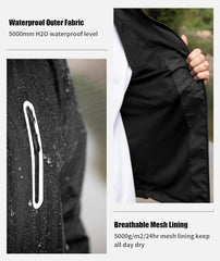 SWISSWELL Men's Waterproof Golf Rain Suit Rain Gear Jacket and Pant Outdoor Lightweight Hooded Raincoat