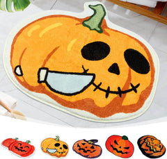 2025 Halloween Pumpkin Bath Mat, Cute Pumpkin Shape Bath Mat, Halloween & Fall Non-Slip Shower Rug, Non-Slip Pumpkins Shape Shower Mat for Bathroom, Kitchen, Porch & Home Decor (C)