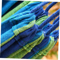 BESPORTBLE Multi-Functional Canvas Hammock for Camping Garden Travel Unique Stripes Pattern Carry Bag