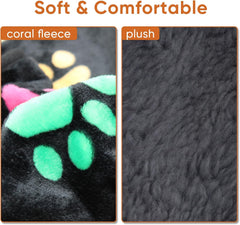 1 Pack 3 Waterproof Dog Blanket for Small Dogs, Washable Pet Blankets with Double -Sided Soft Flannel Fleece Cover, Puppy Pads for Dog Bed & Couch (S (23X16 inch))