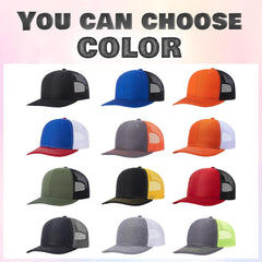 Custom Leather Patch Hat Personalized Trucker Hats with Logo Picture Name Customized Baseball Cap for Men Women