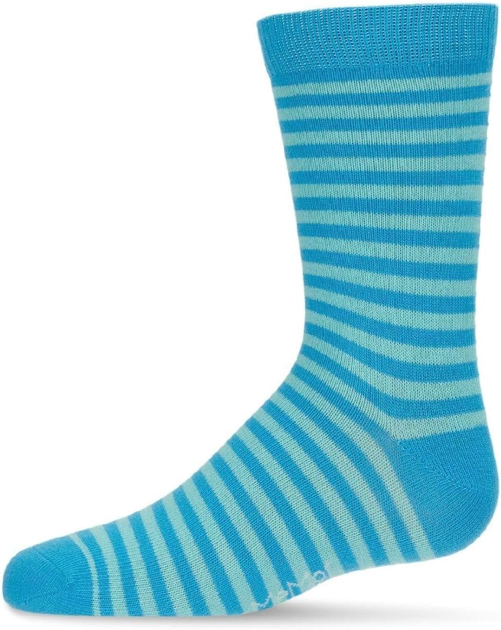 MeMoi Thin Stripe Cotton Blend Boys Crew Sock